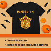T-shirt Humour Queen Citrouille Pun Couple Costume d'Hallo
