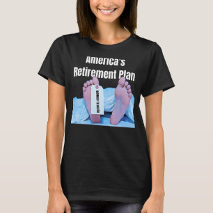 T-shirt Humour Retraité Plan de retraite de l'Amérique Fun