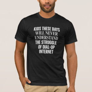 T-Shirt Humour Rétro sur la Lutte de l'Internet pa
