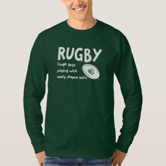 T-shirt Humour rugby à couilles robustes et balles