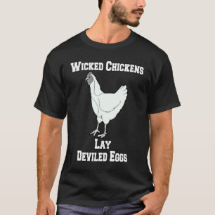 T-shirt Humour sarcastique drôle Poules méchantes pondent