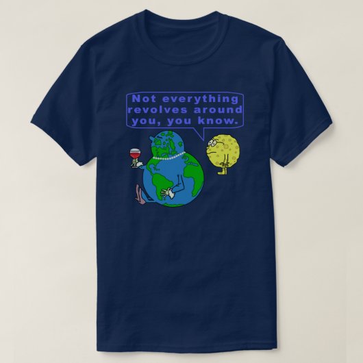 T-shirt Humour snob d'espace extra-atmosphérique (Design devant)