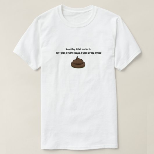 T-shirt Humour sur les impôts (Design devant)