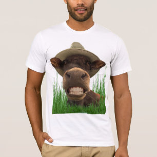 T-shirt humour vache aux dents blanches
