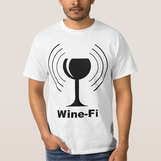 T-shirt Humour Wine-fi (Devant)