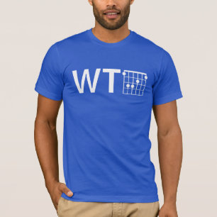 T-shirt Humour WTF avec Guitare F Chord