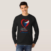T-shirt Humpolec Czech Republic Heart Flag Lion Coat (Devant entier)
