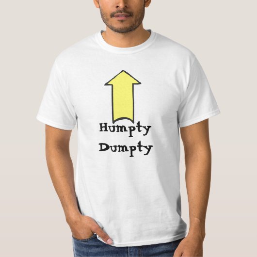 T-shirt Humpty Dumpty a été poussé (Devant)