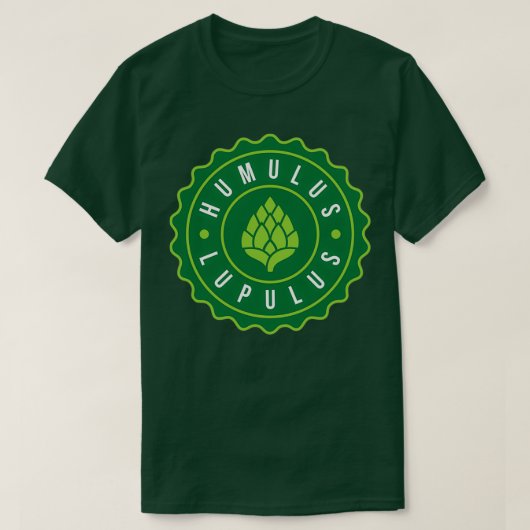 T-shirt Humulus Lupulus Bottle Casquette Graphisme T (Design devant)