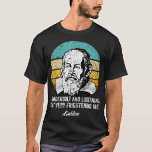 T-shirt hunderbolt éclair Galileo philosophe physique