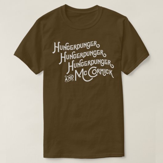 T-shirt Hungerdunger Hungerdunger Hungerdunger McCormick (Design devant)
