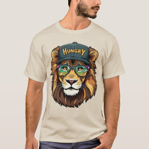 T-shirt Hungry_Lion_dgn- par Maaya_P, Base de sable mascul