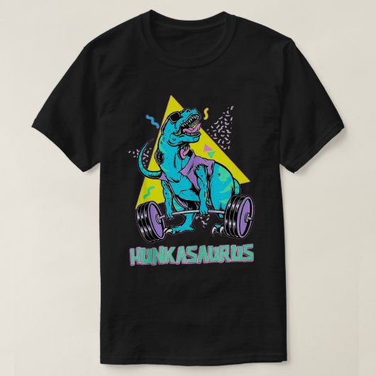 T-shirt Hunkasaurus Poids Bodybuilding Gym entraînement (Design devant)