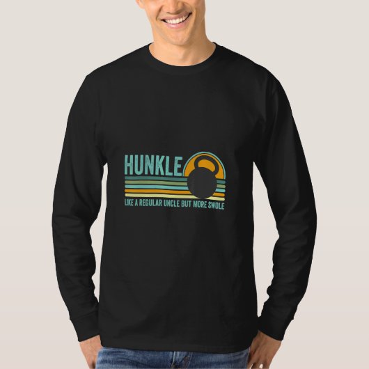 T-shirt Hunkle Uncle Hunky Uncle Body Builder Swole Meme (Devant)