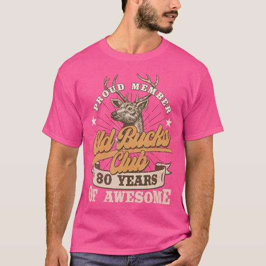 T-shirt Hunter 80E Anniversaire Club Bucks 80 Ans De Aw (Devant)