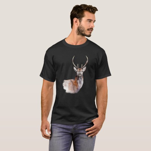 T-shirt Hunter Deer Olive Hunter Green (Devant entier)