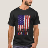 T-shirt Hunter For Life Hunter Usa Flag Nation Pêcheur R (Devant)