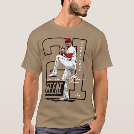 T-shirt Hunter Greene Cincinnati MLB Baseball Players MLBH (Devant)