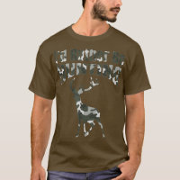 Hunter ID RATHER BE HUNTING Deer Green Camo Dad
