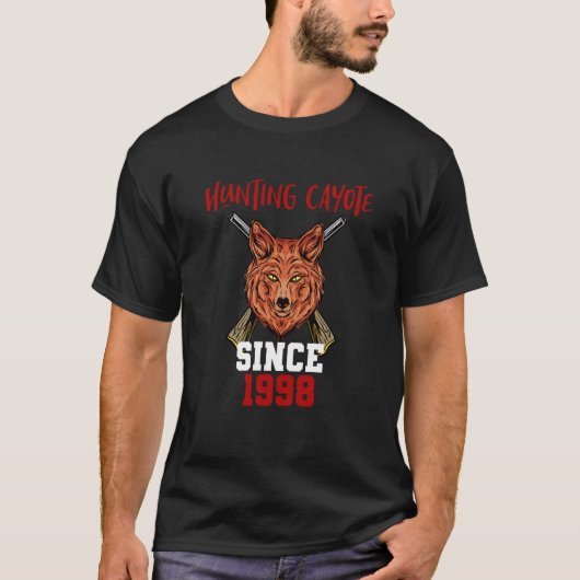 T-shirt Hunting cayote since 1998 (Devant)