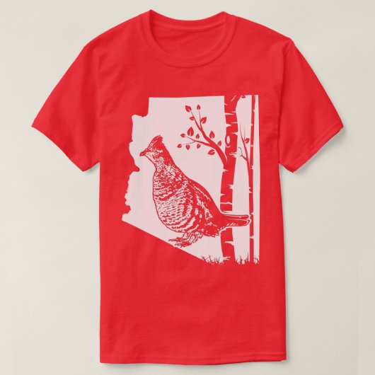 T-shirt Hunting Partridge Grouse (21) (Design devant)