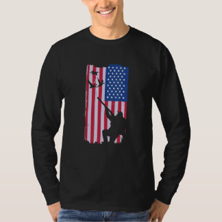 T-shirt Hunting   US Flag duck hunting
