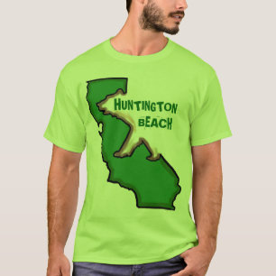 T-shirt Huntington Beach California green state gars tee