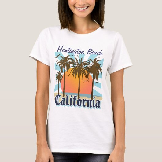 T-shirt Huntington Beach la Californie (Devant)