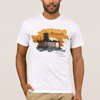 T-shirt Huntington Beach Pier Sunset - Surf City Tee