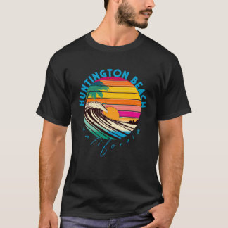 T-shirt Huntington Beach Retro 1980 Style California Beach