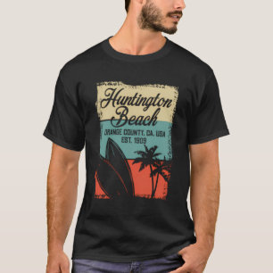 T-shirt Huntington Beach Surf City Californie Surf Vintage