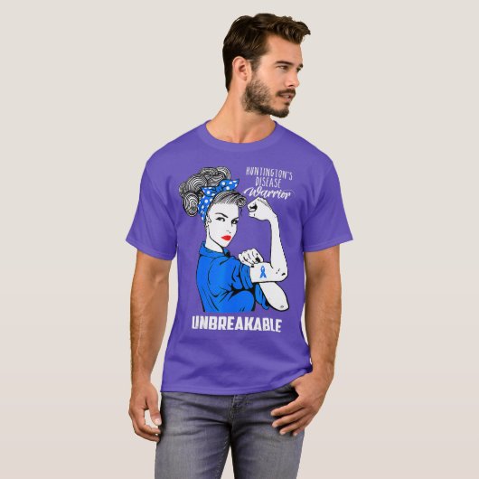 T-shirt Huntingtons Maladie Sensibilisation Indestructible (Devant entier)