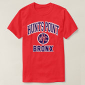 T-shirt Hunts Point Bronx Nyc Varsity Style 2 (Design devant)