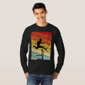 T-shirt Hurdles Retro Vintage Sunset Hurdles Runner (Devant entier)