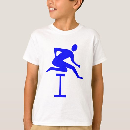 T-shirt Hurdling - Bleu (Devant)