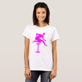 T-shirt Hurdling - Magenta (Devant entier)