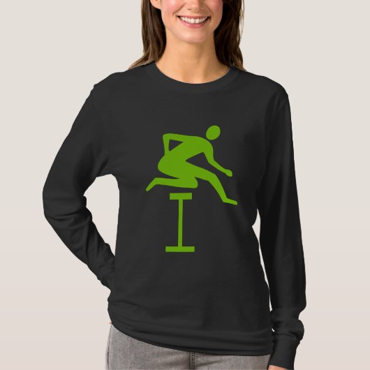 T-shirt Hurdling - Martian Green (Devant)
