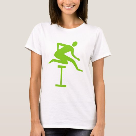 T-shirt Hurdling - Martian Green (Devant)