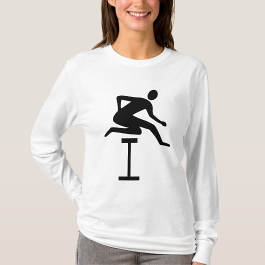 T-shirt Hurdling - Noir (Devant)