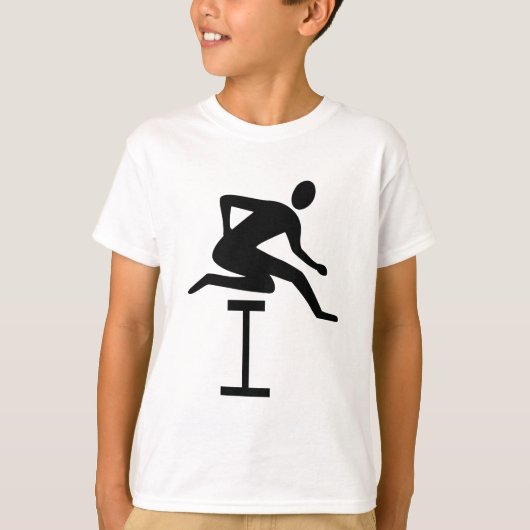 T-shirt Hurdling - Noir (Devant)