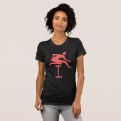 T-shirt Hurdling - rose tropical (Devant entier)