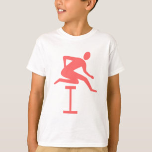 T-shirt Hurdling - rose tropical