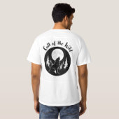 T-Shirt Hurlement au Clair de Lune (Dos entier)