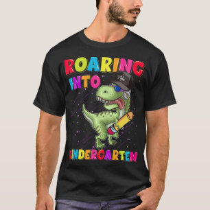 T-shirt Hurlement dans la maternelle Drôle de dinosaure ru