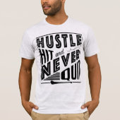T-shirt Hurler Hustle Hit & Never Quit, GAA Jeux Gaelic (Devant)