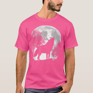 T-shirt hurler Sur La Lune Loups-Occidentaux Pour