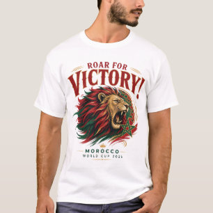 T-shirt Hurlez pour la Victoire ! Maroc Coupe du Monde 202