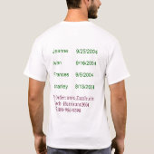 T-shirt hurricane2004 (Dos)