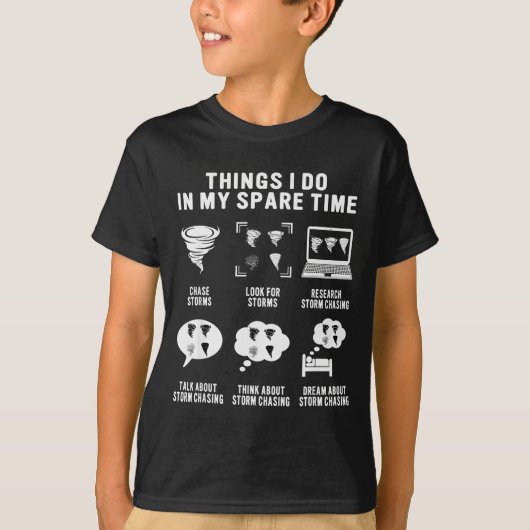 T-shirt Hurricane Chasing Chaser Tornado Hunter Meteorolog (Devant)
