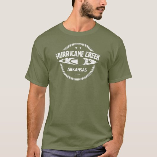 T-shirt Hurricane Creek Arkansas Kayaking (Devant)